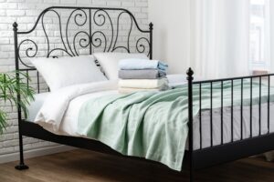 custom iron bed frame